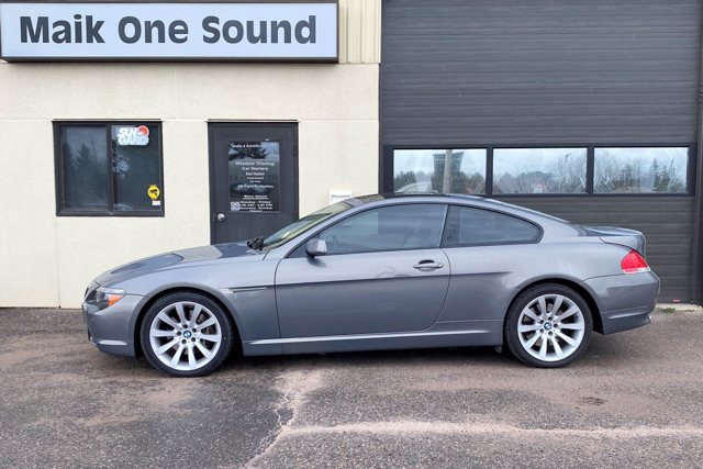 2007 BMW 650 with professional window tint in North Bay